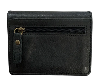RUGGED HIDE WALLET VALERIE-BLACK