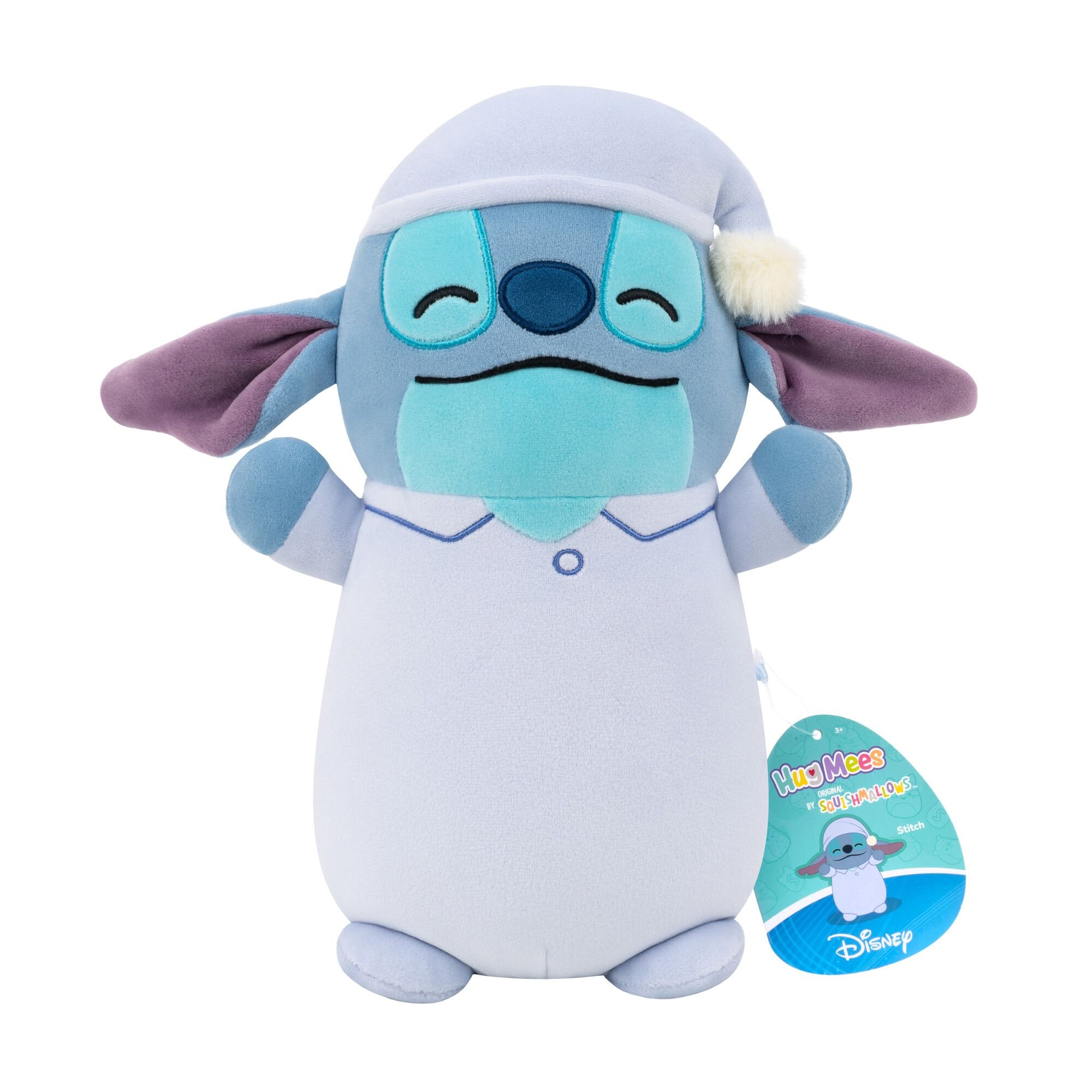 Squishmallows HugMees Disney Stitch Bedtime Stitch 10" Plush