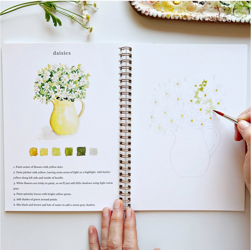 EMILY LEX STUDIO - WATERCOLOUR WORKBOOK - FLOWERS