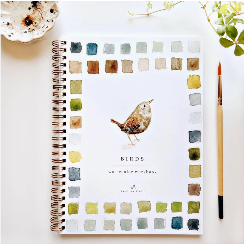 EMILY LEX STUDIO - WATERCOLOUR WORKBOOK - BIRDS