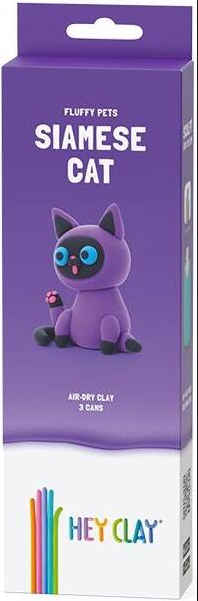 Hey Clay Fluffy Pets -Siamese Cat