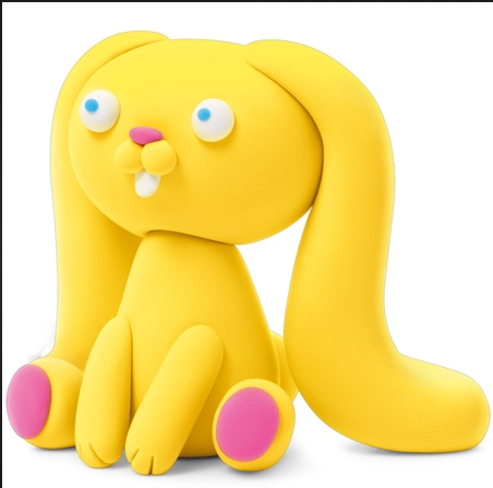 Hey Clay Fluffy Pets - Bunny