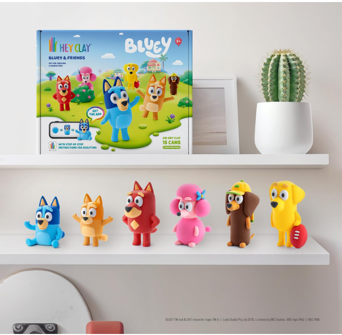 Hey Clay Bluey & Friends Set (15 cans)