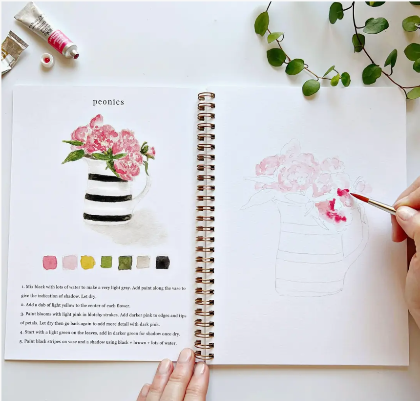 Emily Lex Studio Bouquets Watercolour Workbook
