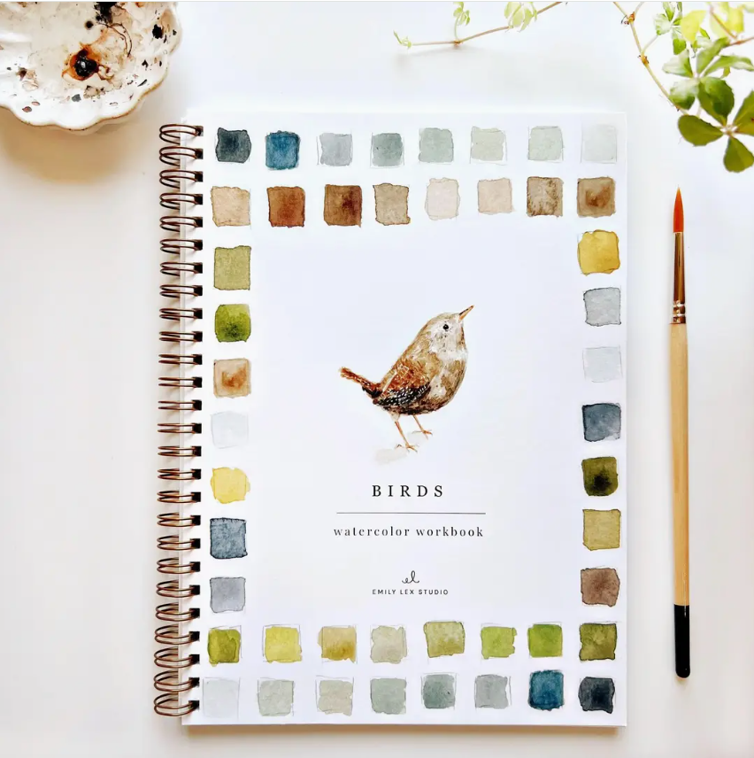 Emily Lex studio Birds Watercolour Workbook