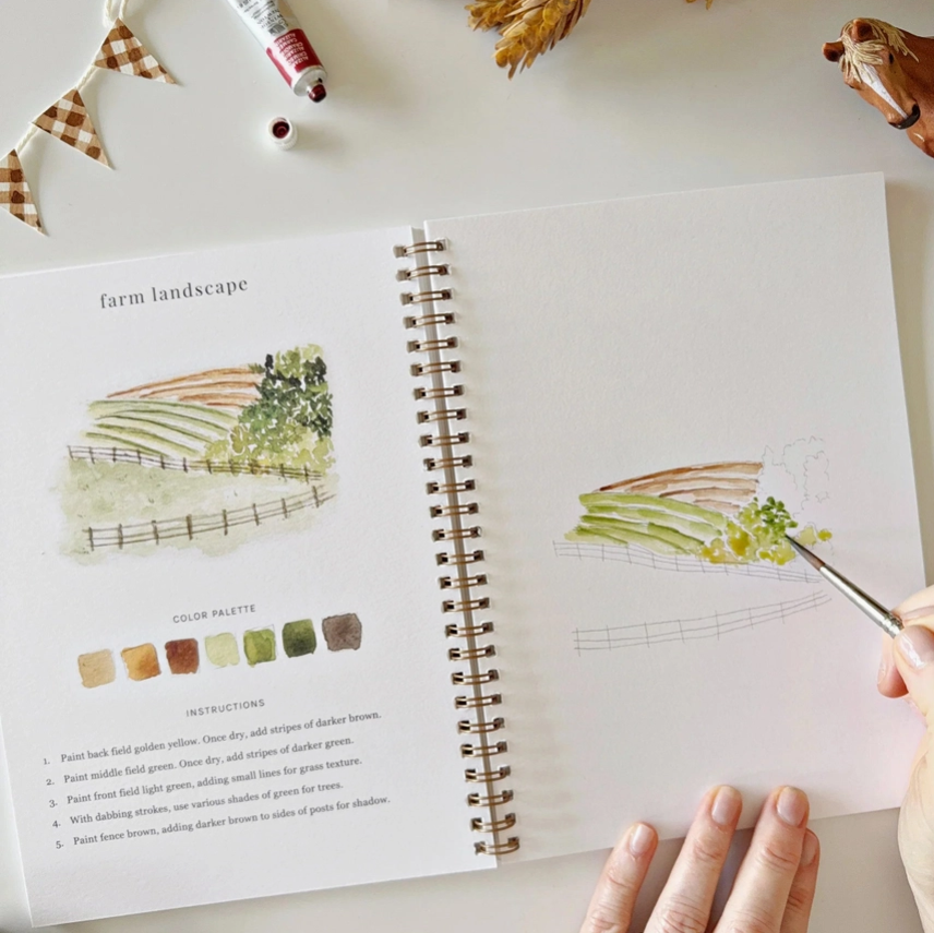 Emily Lex Studio Farm Watercolour Workbook