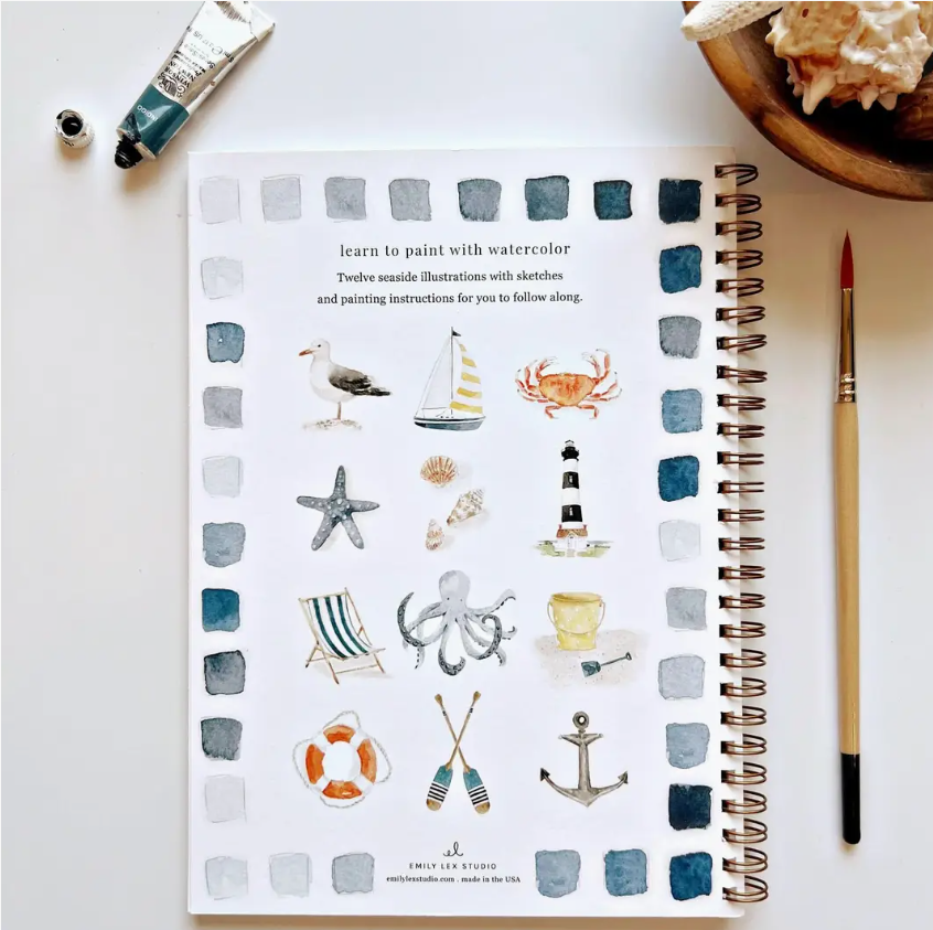 Emily Lex Studio Seaside Watercolour Workbook