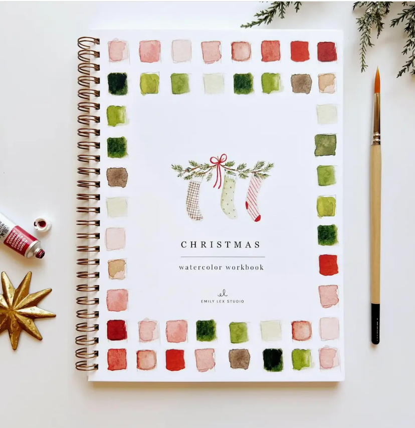 Emily Lex Studio Christmas Watercolour Workbook