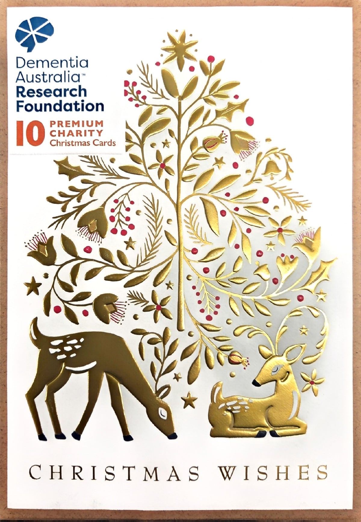 Dementia Australia Research Foundation Charity Christmas Cards OPULENT DEERS