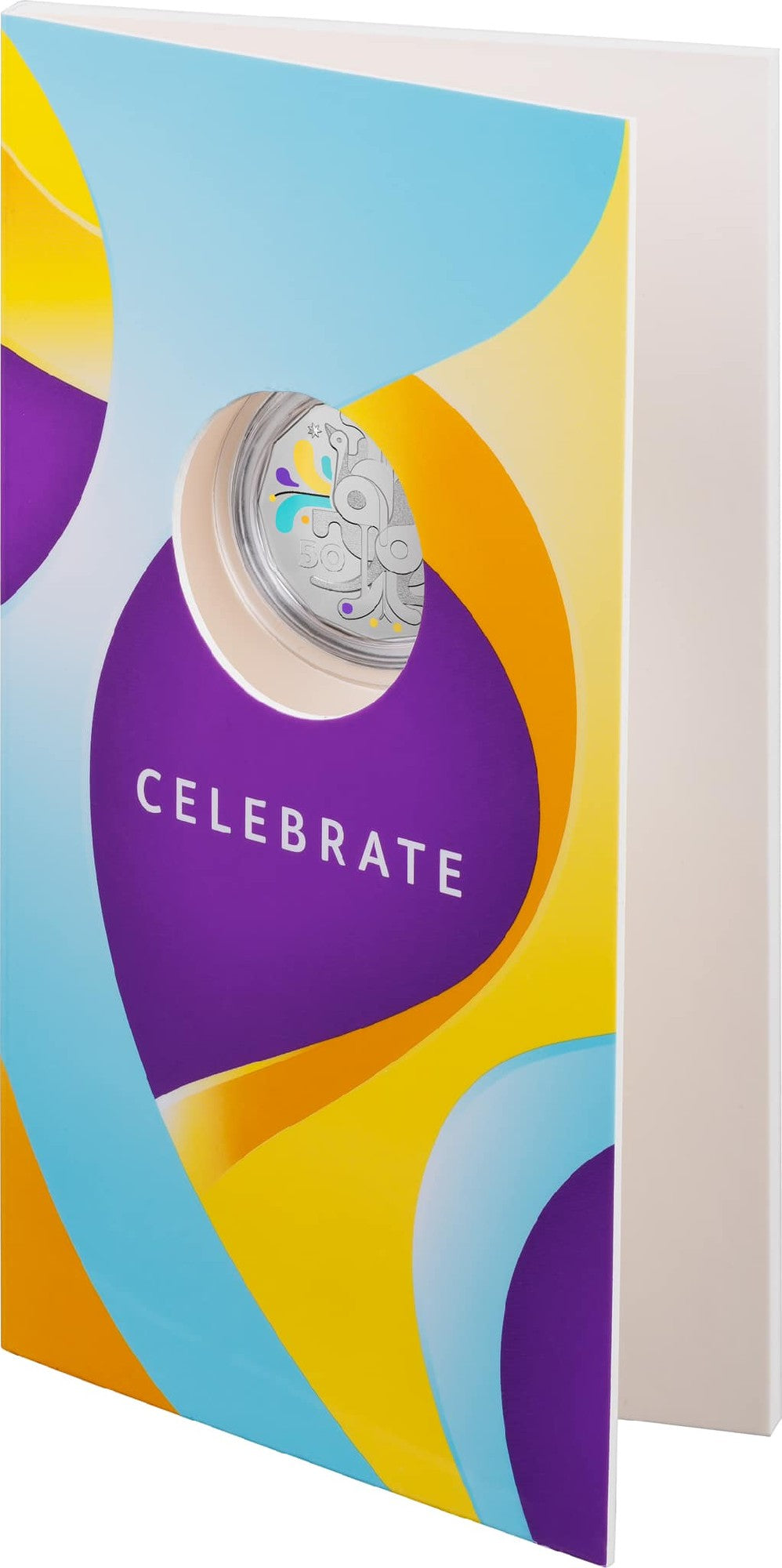 ROYAL AUSTRALIAN MINT CELEBRATIONS 2025 50c COLOURED UNCIRCULATED COIN
