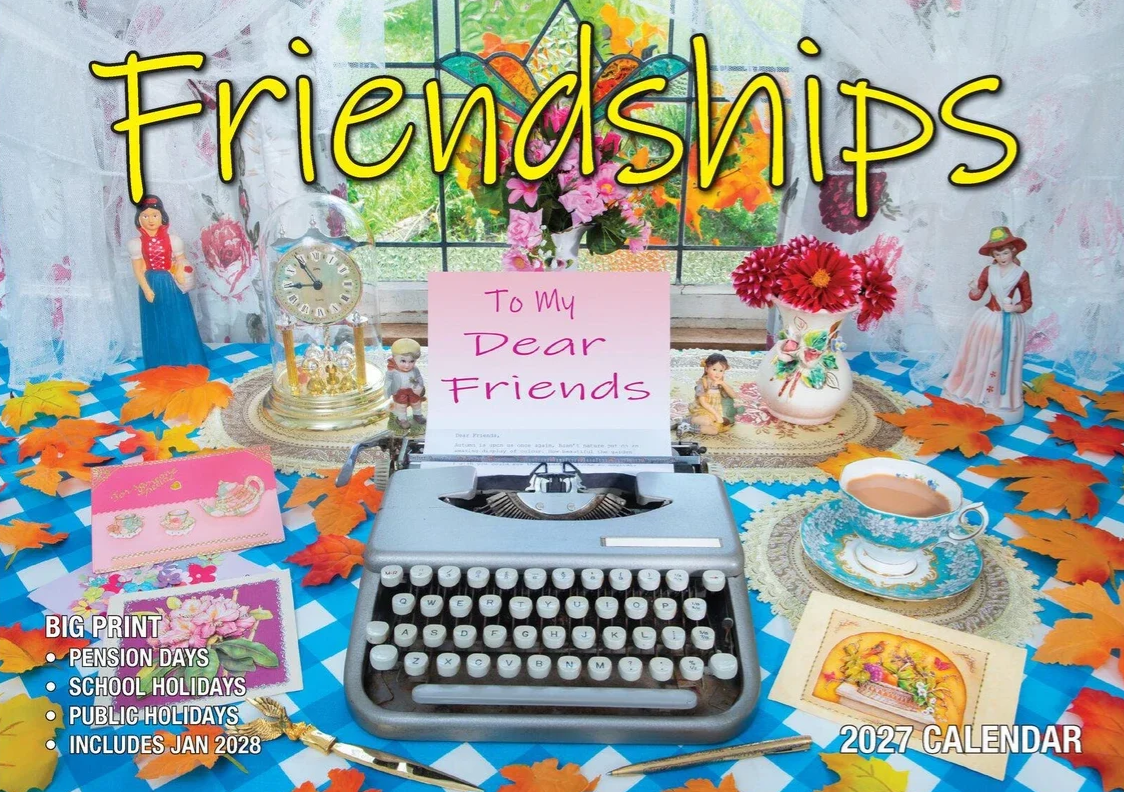 Calendar 2027 Big Print Friendships