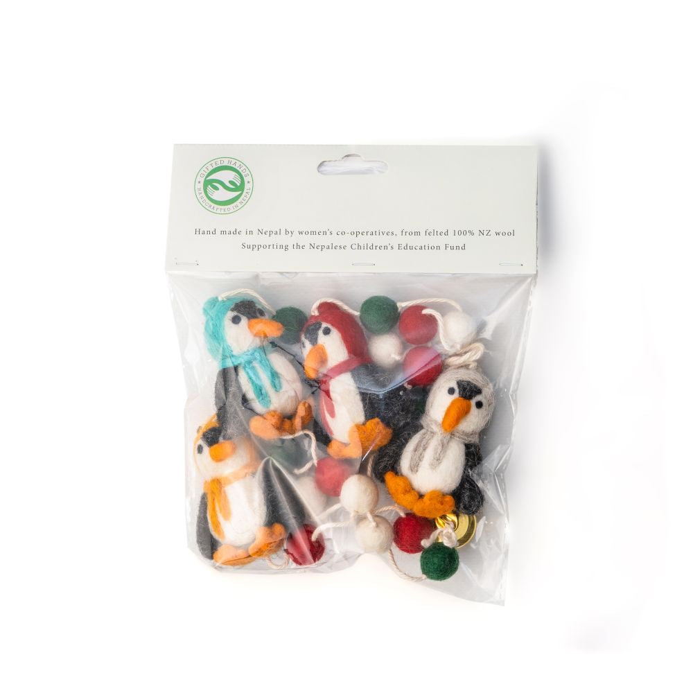 CHRISTMAS MOBILE - PENGUIN PARTY