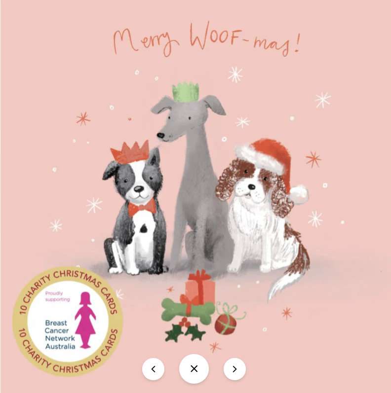 Breast Cancer Network Australia-Christmas Card Wallet-Dog Presents 15