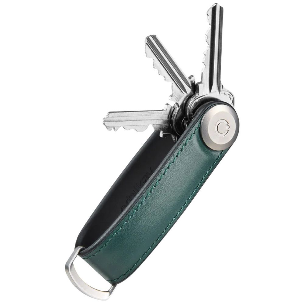 KEY ORGANISER HYBRID LEATHER PINE GREEN
