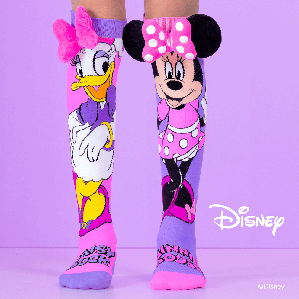 MADMIA MINNIE AND DAISY SOCKS KIDS & ADULTS AGES 6-99