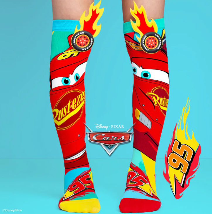 LIGHTNING MCQUEEN CARS SOCKS Toddler Age 3-5