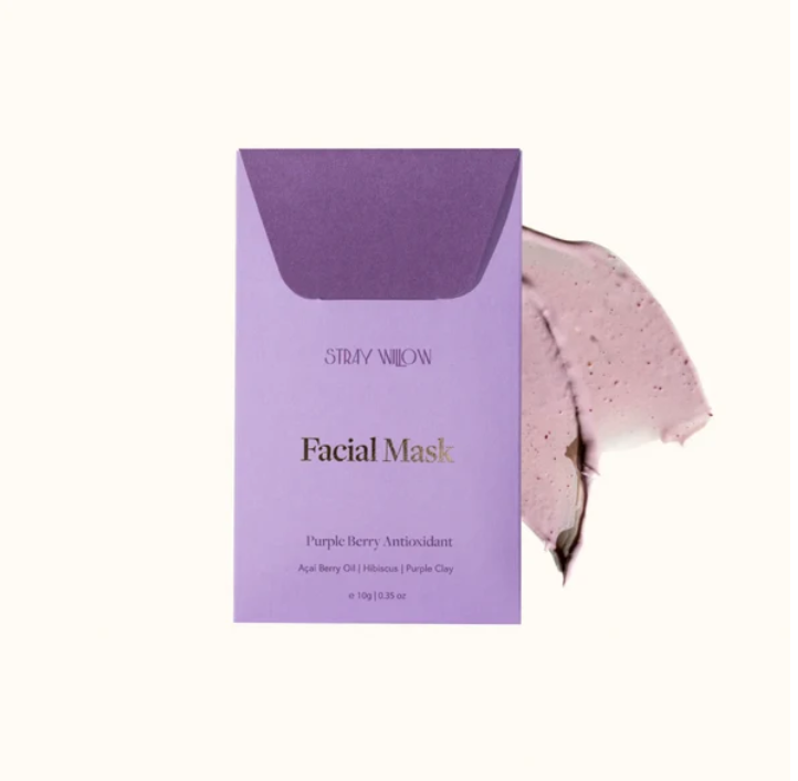 Stray Willow Facial Mask-Purple Berry