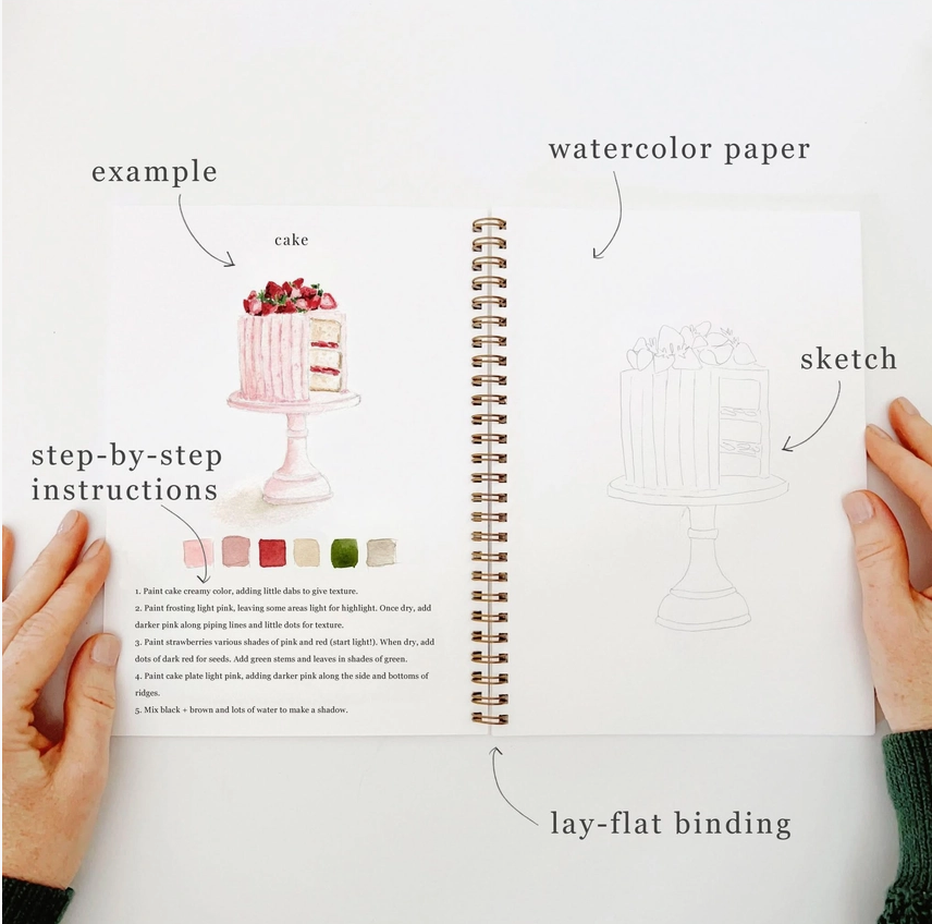Emily Lex Studio Baking Watercolour Workbook 