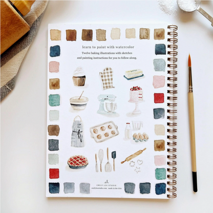Emily Lex Studio Baking Watercolour Workbook 