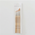 Emily Lex watercolor paintbrush set of five wood brushes 