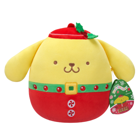 SQUISHMALLOWS 8" CHRISTMAS HELLO KITTY AND FRIENDS - POMPOMPURIN
