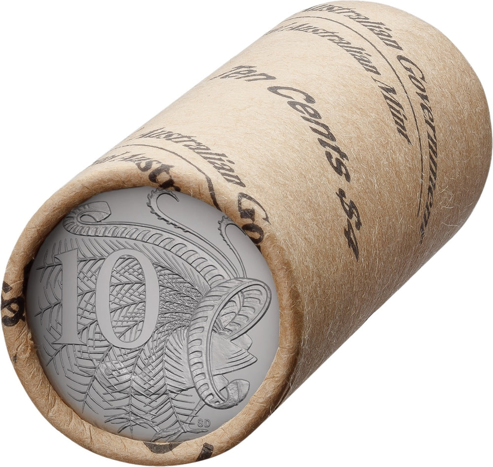 ROYAL AUSTRALIAN MINT 2025 10C CIRCULATED NON-PREMIUM COIN ROLL