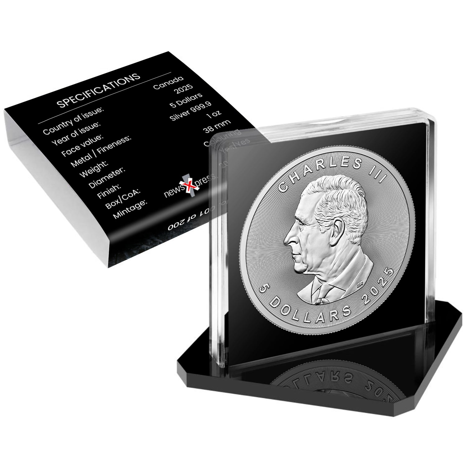 MintCoins Canada 2025 - Beaver - .999 silver coin 1 oz