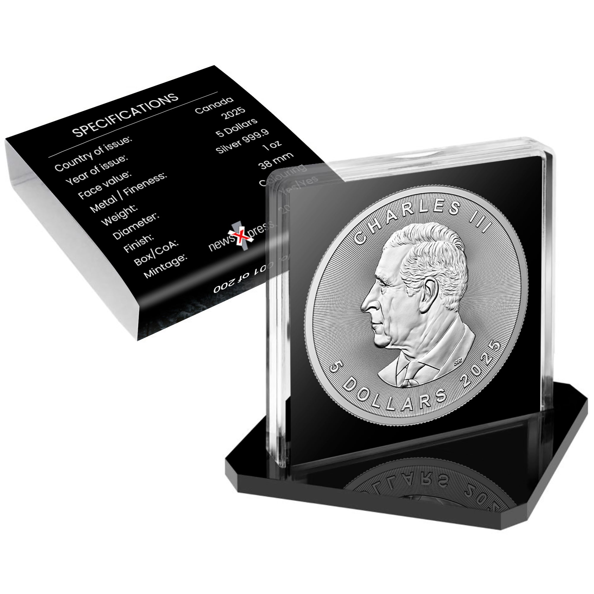 MintCoins Canada 2025 - Beaver - .999 silver coin 1 oz