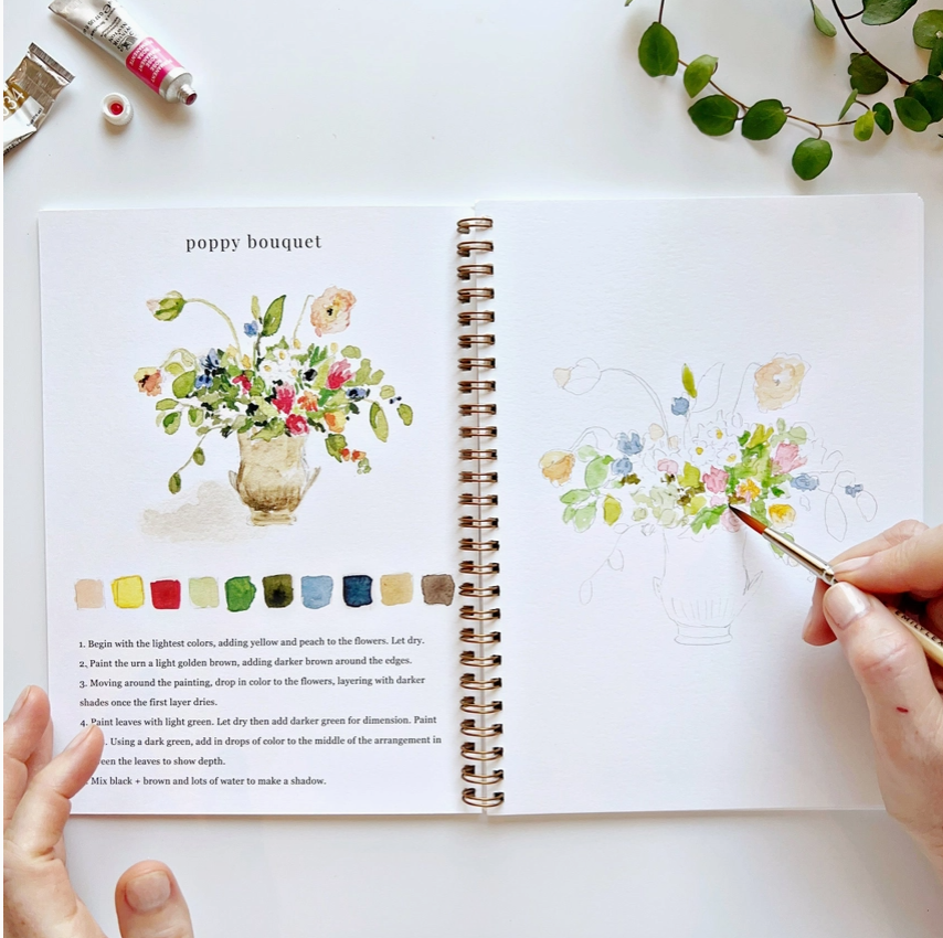 EMILY LEX STUDIO - WATERCOLOUR WORKBOOK - BOUQUETS