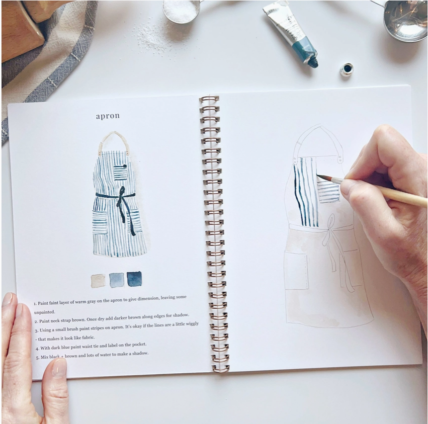 EMILY LEX STUDIO - WATERCOLOUR WORKBOOK - BAKING