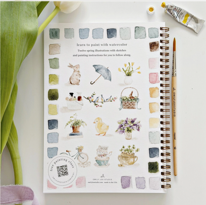 EMILY LEX STUDIO WATER COLOUR WORK BOOK - SPRING