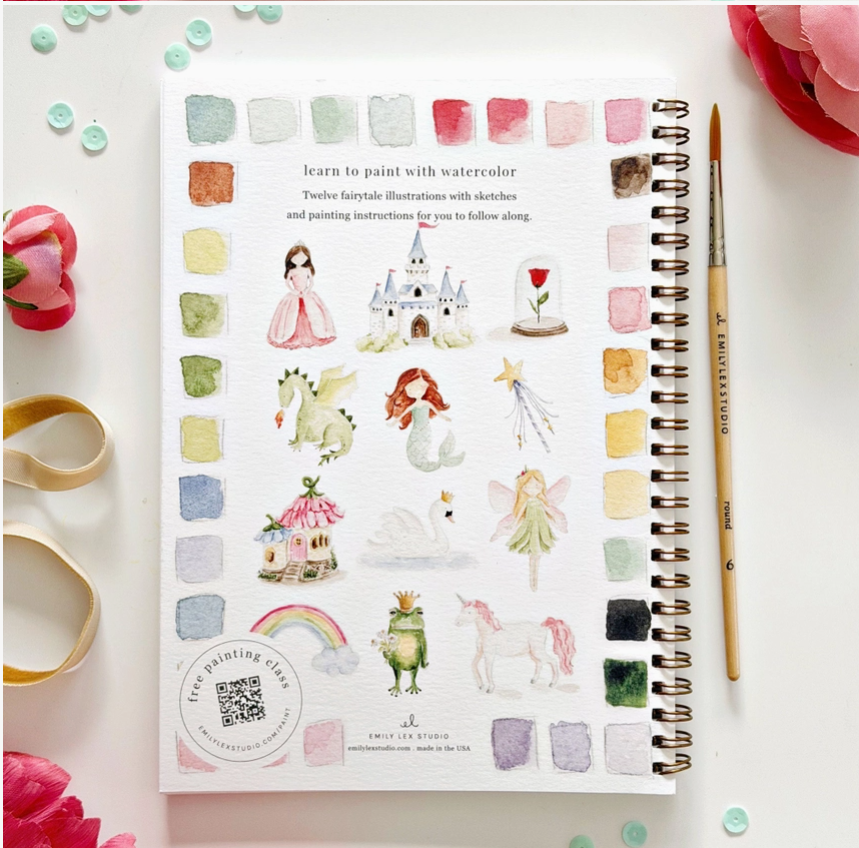 EMILY LEX STUDIO - WATERCOLOUR WORKBOOK - FAIRYTALE