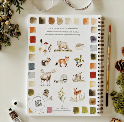 EMILY LEX STUDIO WATER COLOUR WORK BOOK - WOODLAND