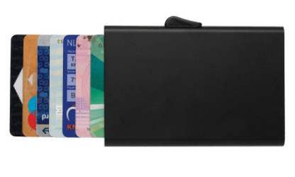 RFID C-Secure Cardholder Aluminium-Black (UOM = ea)
