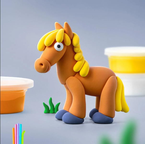 Hello Clay Animals - Horse
