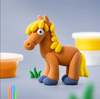 Hello Clay Animals - Horse
