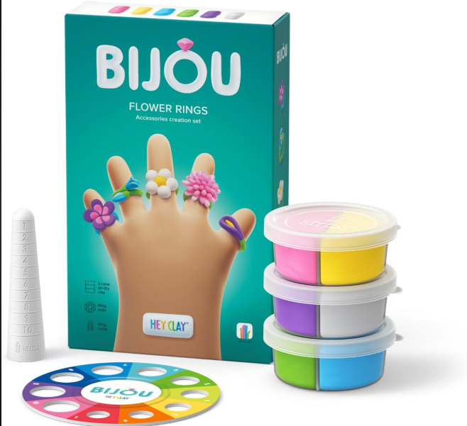 Hey Clay Bijou Flower Rings