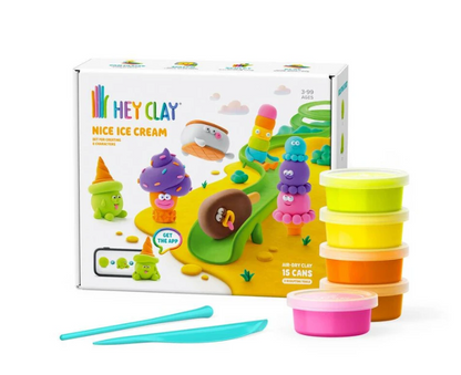 Hey Clay Nice Ice Cream Set (15 cans)