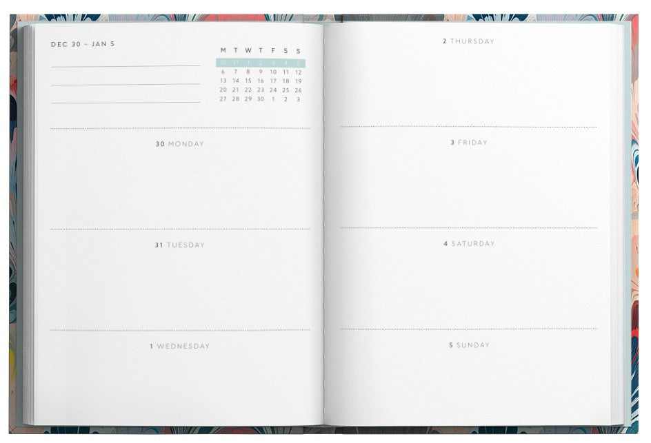 A6 DIARY - NEON FLORAL ORNATE GARDEN 