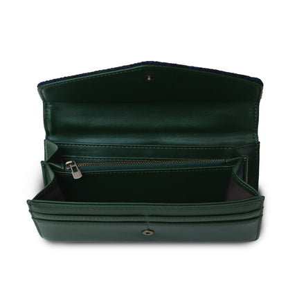 ISLANDER THE LARGE CLASP PURSE BLACK WATCH