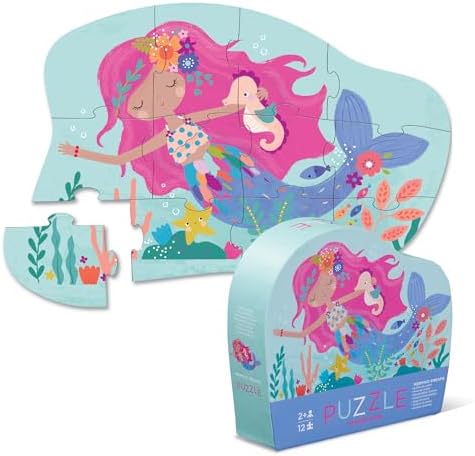 CROCODILE CREEK MINI PUZZLE-MERMAID DREAMS-12PC
