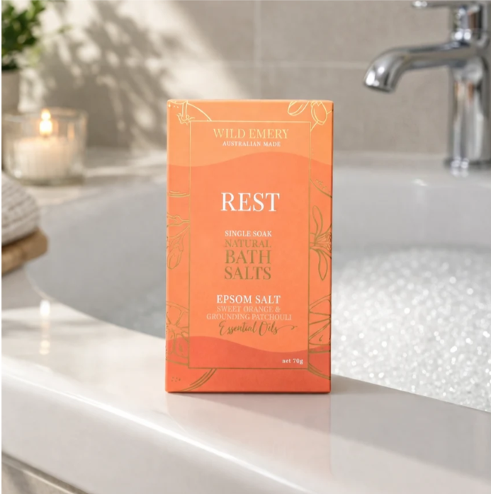 Wild Emery Single Soak Natural Bath Salts-ResT