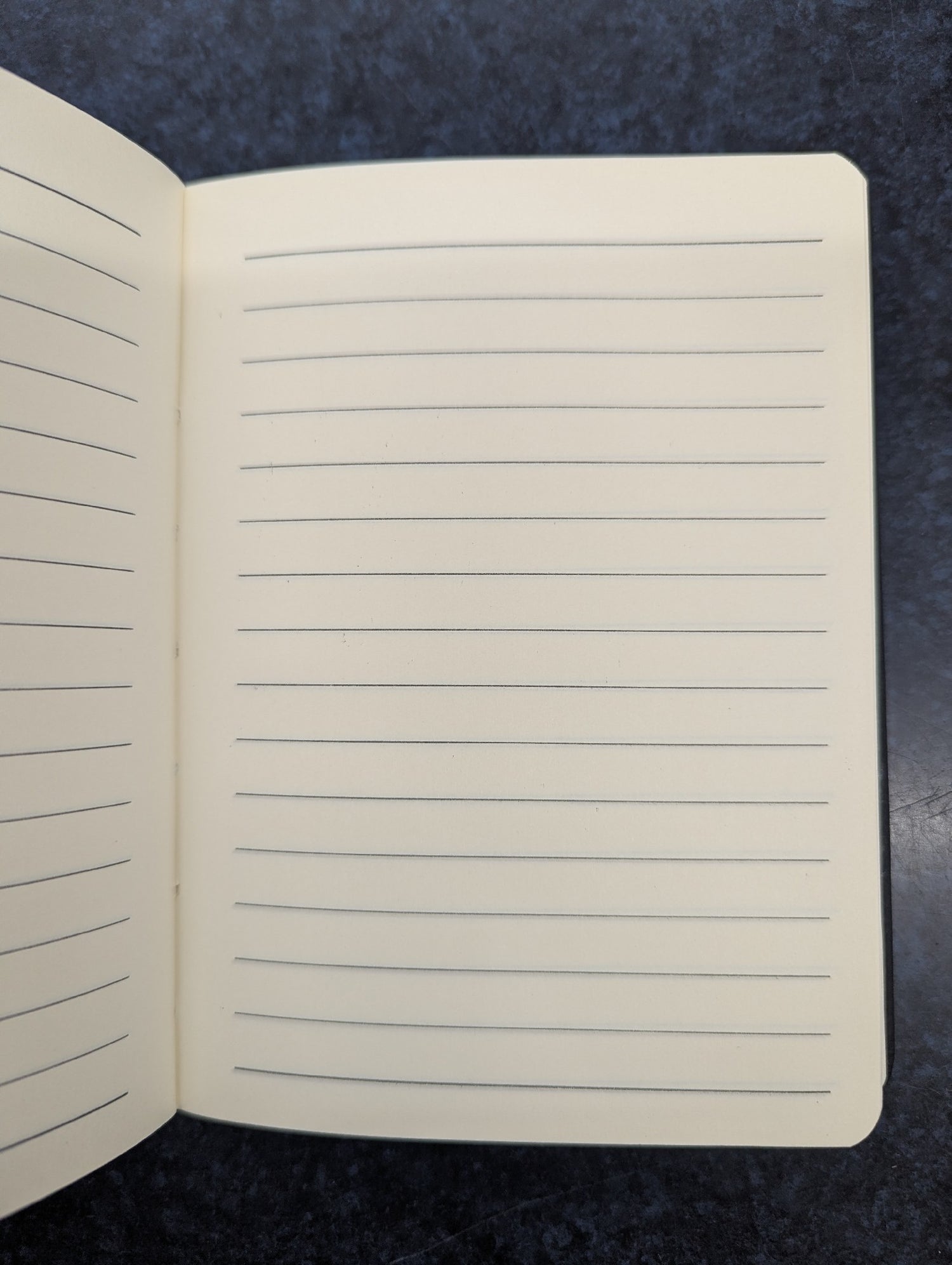 A6 Notebook Faux Leather - Black 