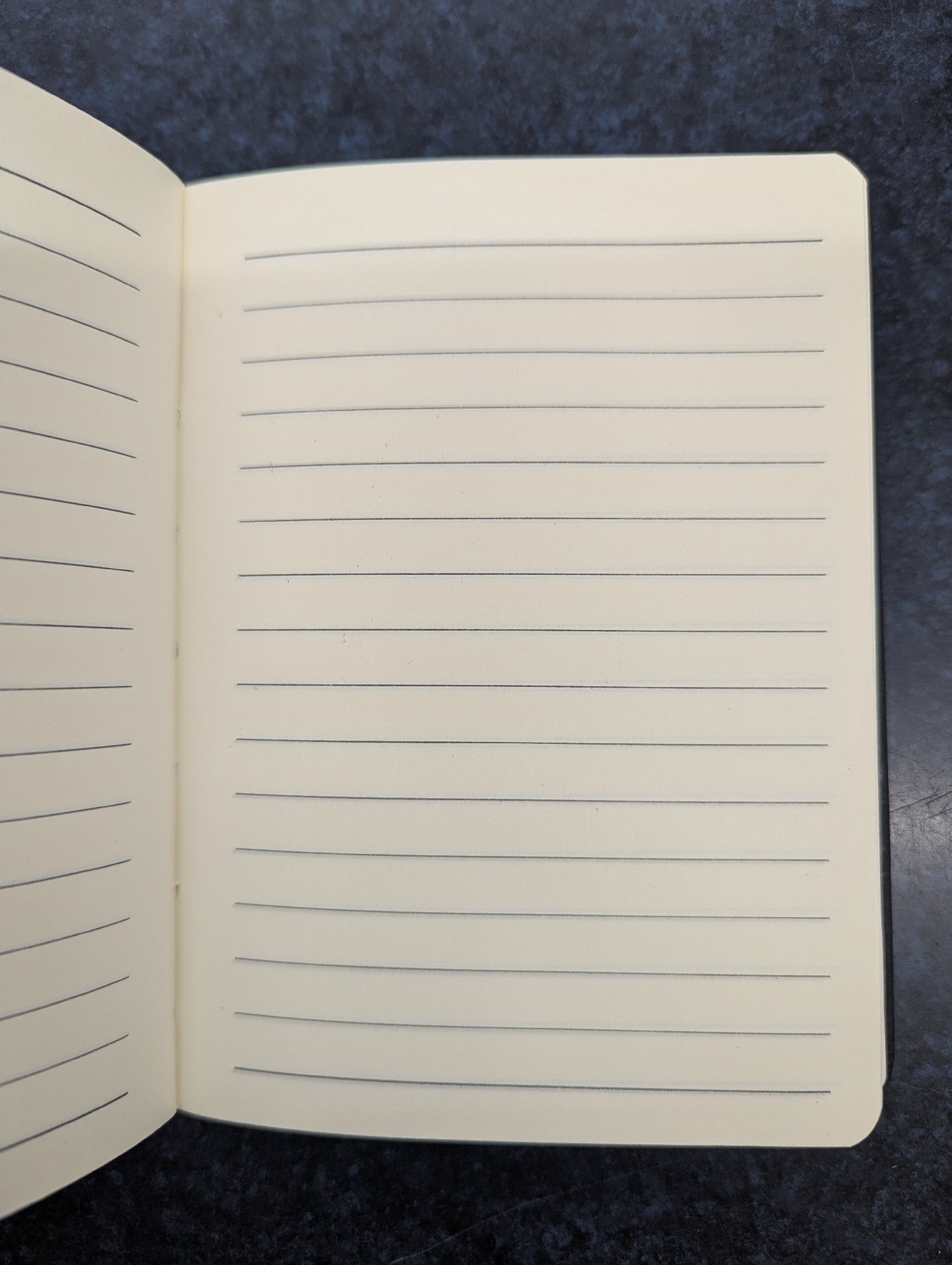 A6 Notebook Faux Leather - Black 