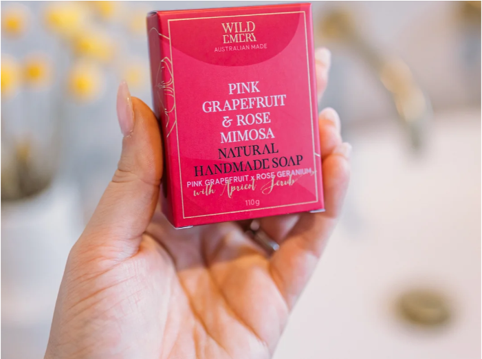 Wild Emery Handmade Soap - Pink Grapefruit &amp; Rose Mimosa