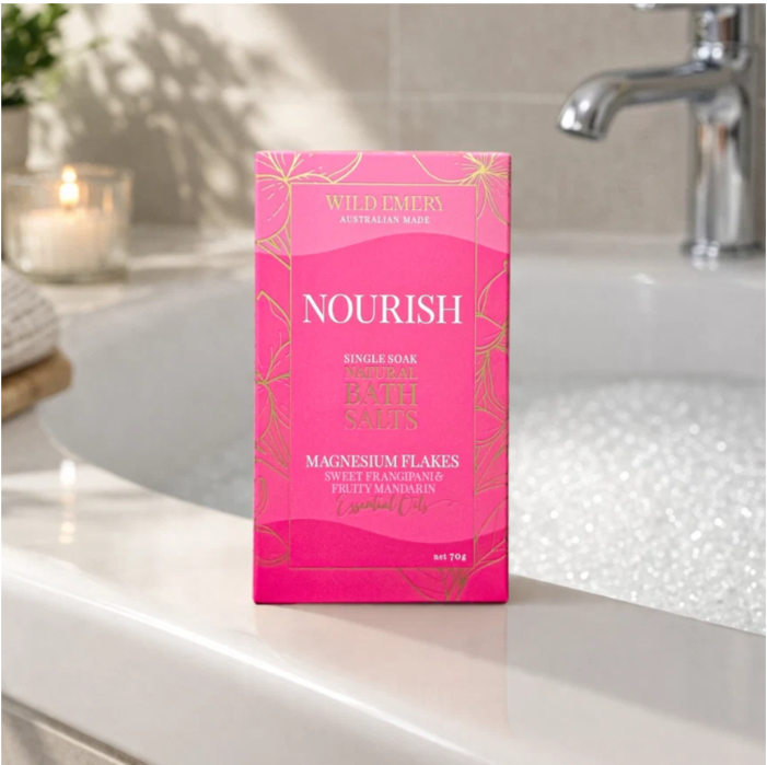 Wild Emery Single Soak Natural Bath Salts-Nourish