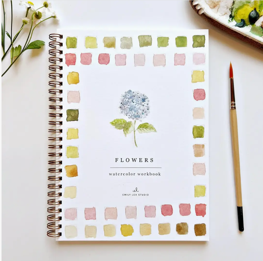 Emily Lex Studio Flowers Watercolour Workbook