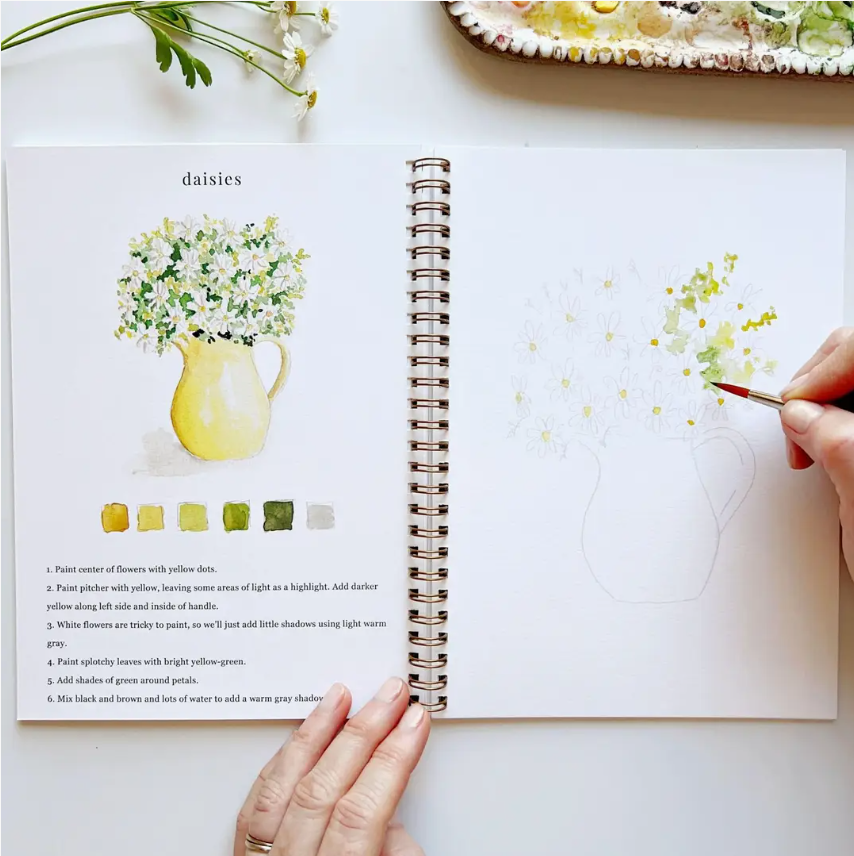 Emily Lex Studio Flowers Watercolour Workbook