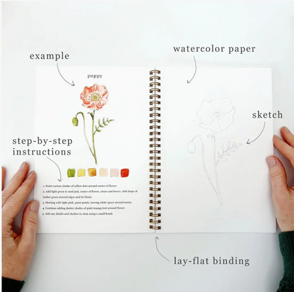 Emily Lex Studio Flowers Watercolour Workbook