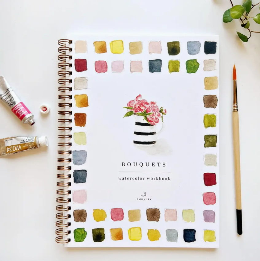 Emily Lex Studio Bouquets Watercolour Workbook